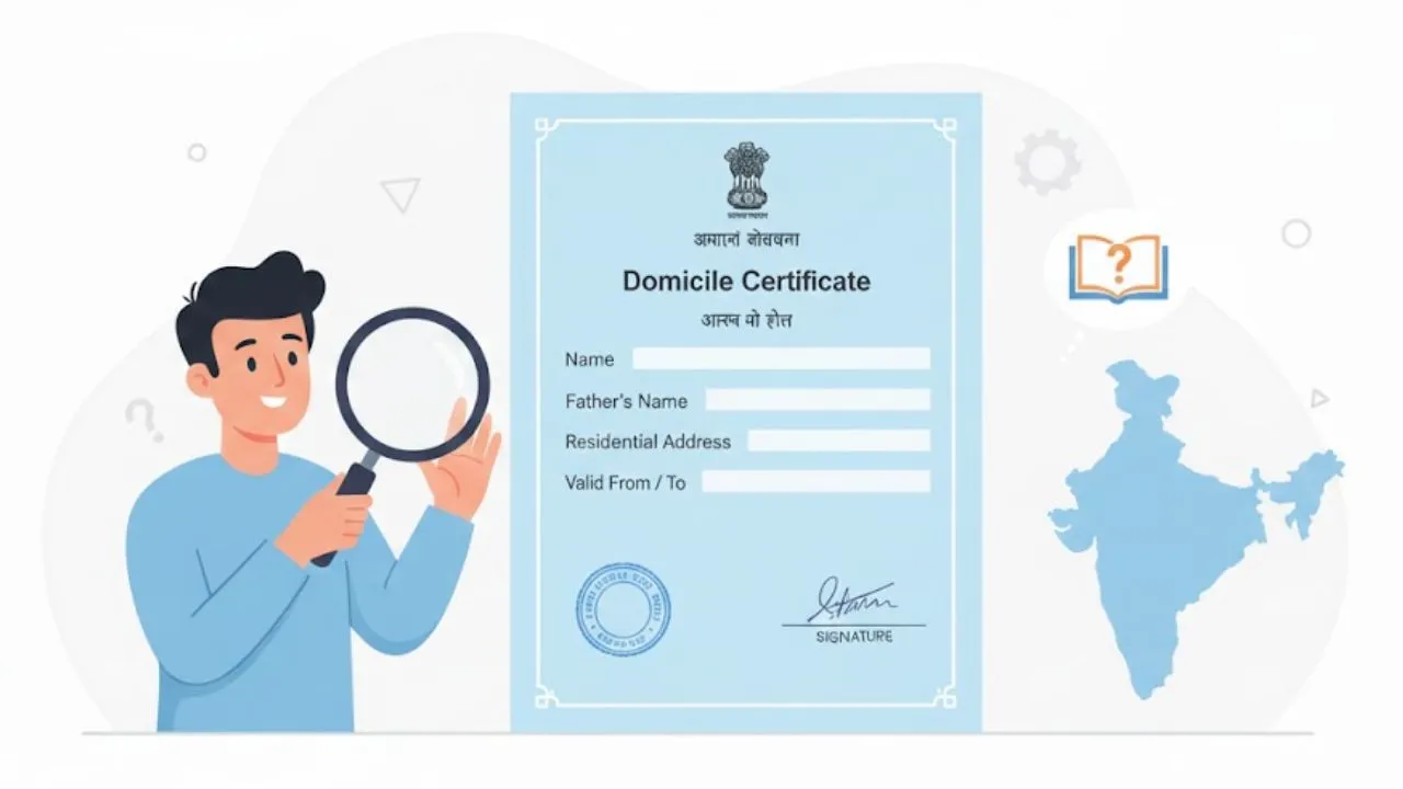 Domicile Certificate
