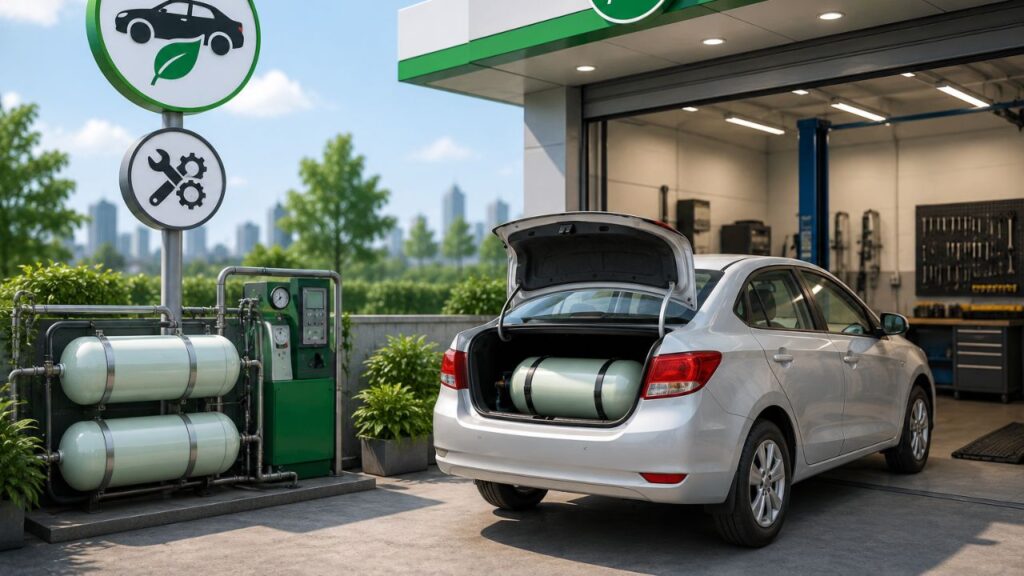 CNG Fitment Center in Delhi